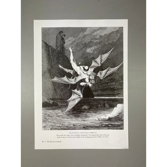 Dore, Ancient Mariner, Divine Comedy, Illustration, Print, Art, ~ 240707-WH 292 - Picture 4 of 4